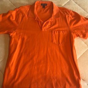 Lands End orange polo